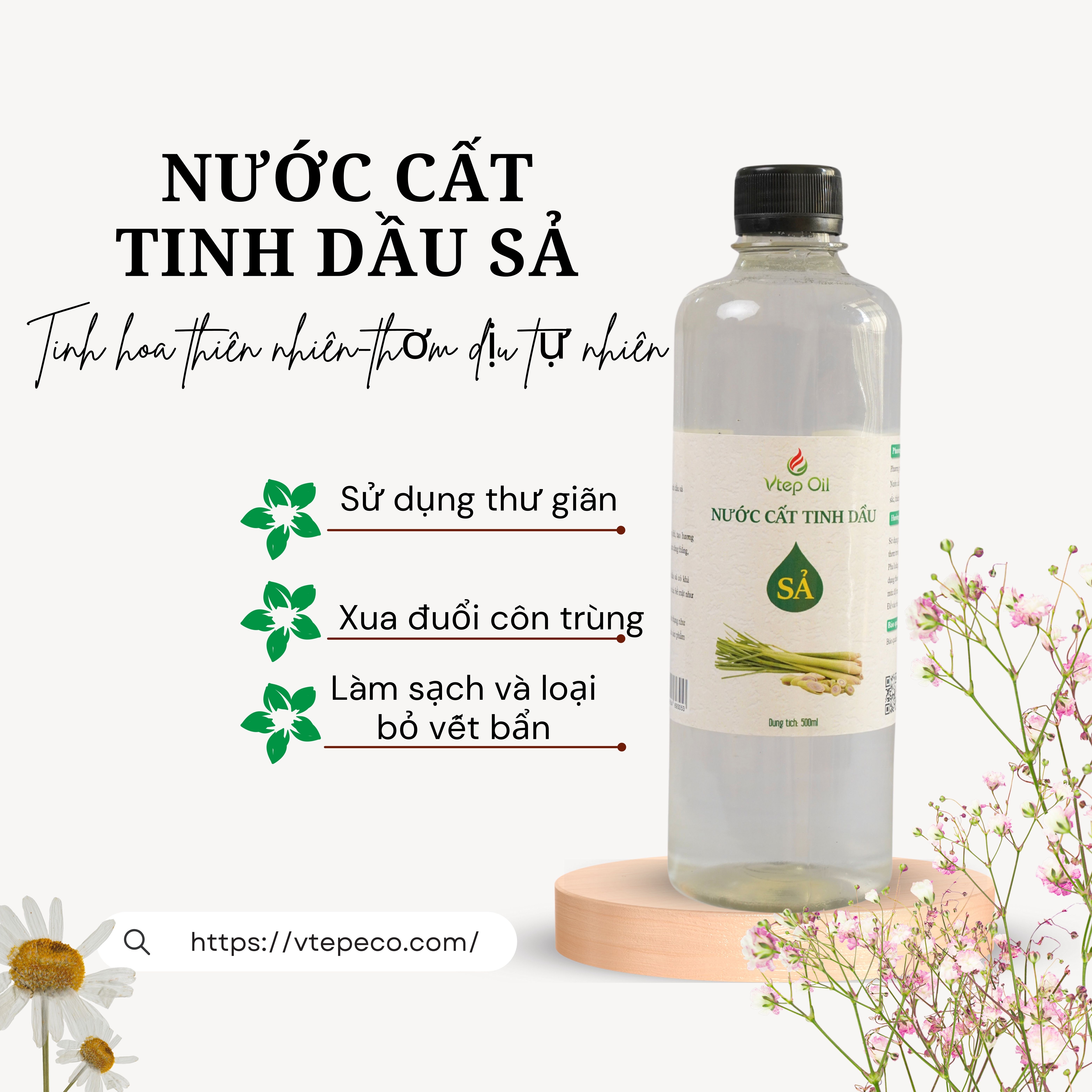 Những công dụng tuyệt vời của nước cất tinh dầu sả